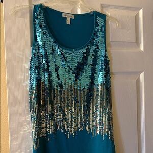 Dressbarn Vibrant Blue Tank Top